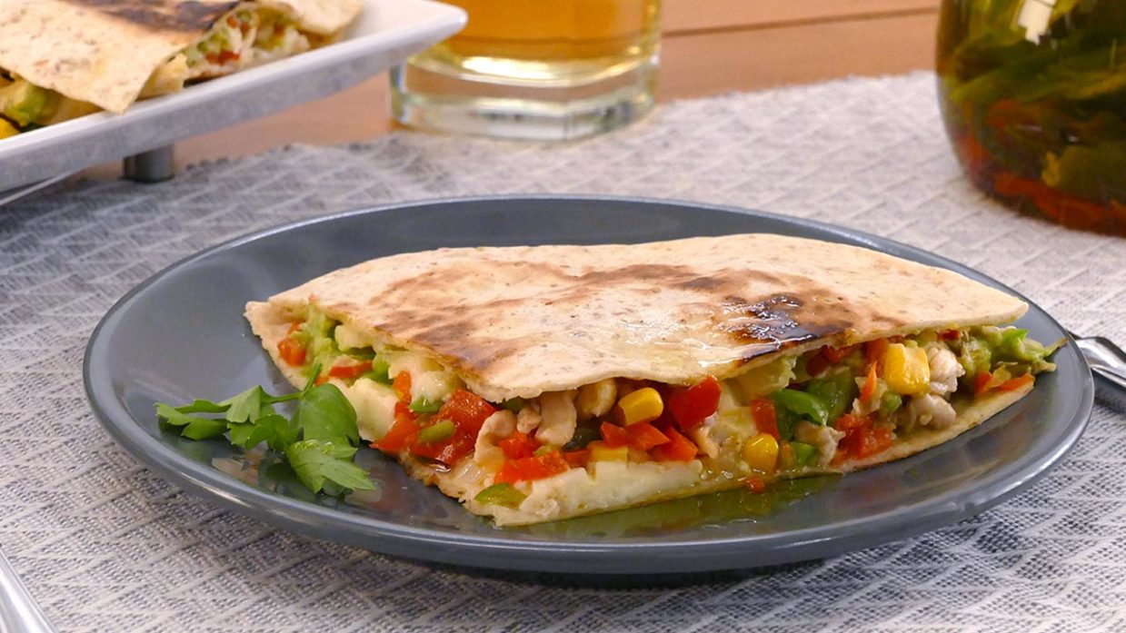 Quesadilla de pollo y verduras | Cocinatis