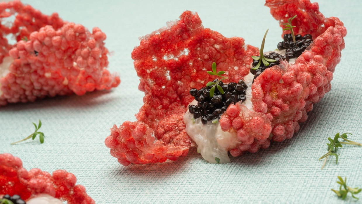 Crujiente de Tapioca con Tartar de Cigala - Martín Berasategui