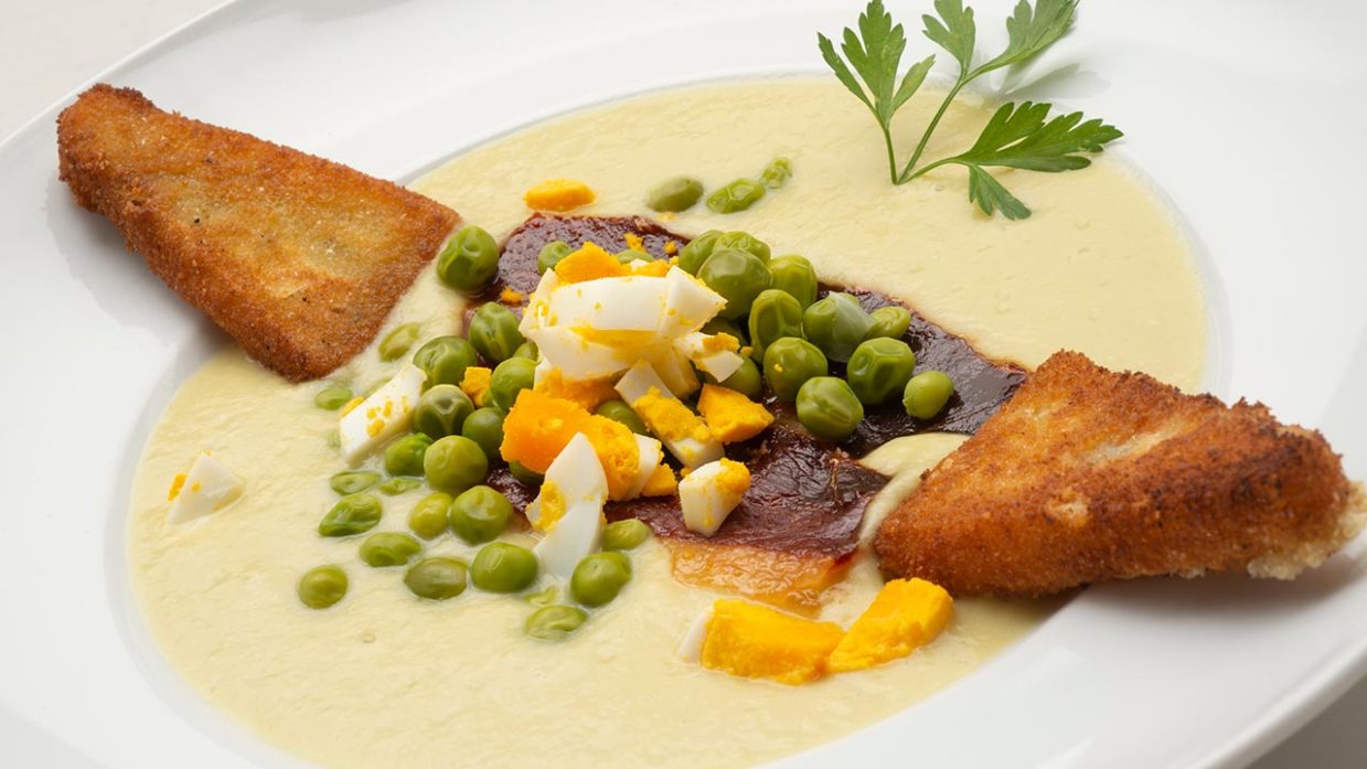 Vichyssoise con delicias de queso - Karlos Arguiñano