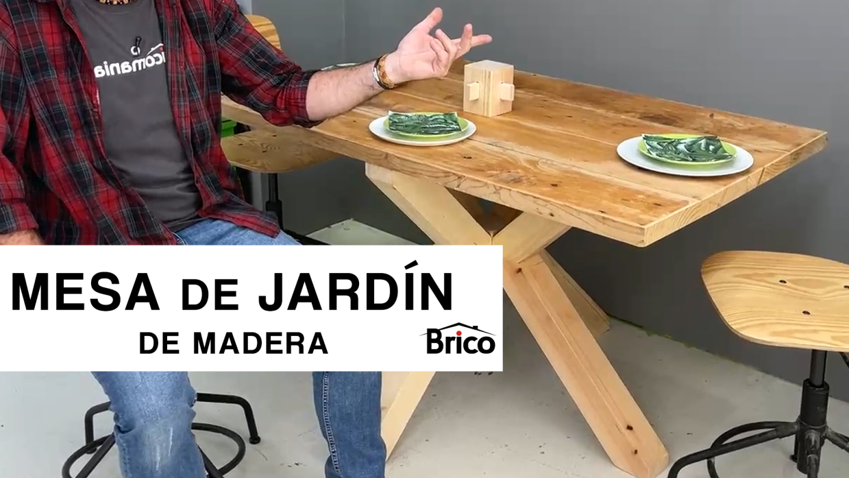 Cómo hacer mesa de jardín madera - Bricomanía